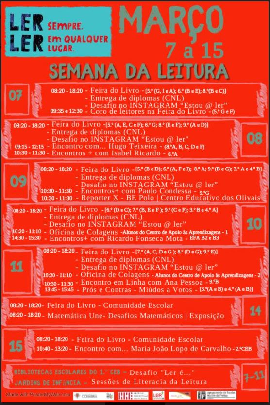 semana leitura março 2022